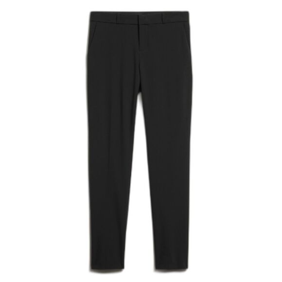Banana Republic Black Avery Straight Wool-Blend Mid-Rise Ankle Cut Pant Women 6 - Picture 1 of 9